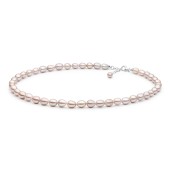 Colier perle naturale roz nude 45 cm si argint DiAmanti FCL48-G